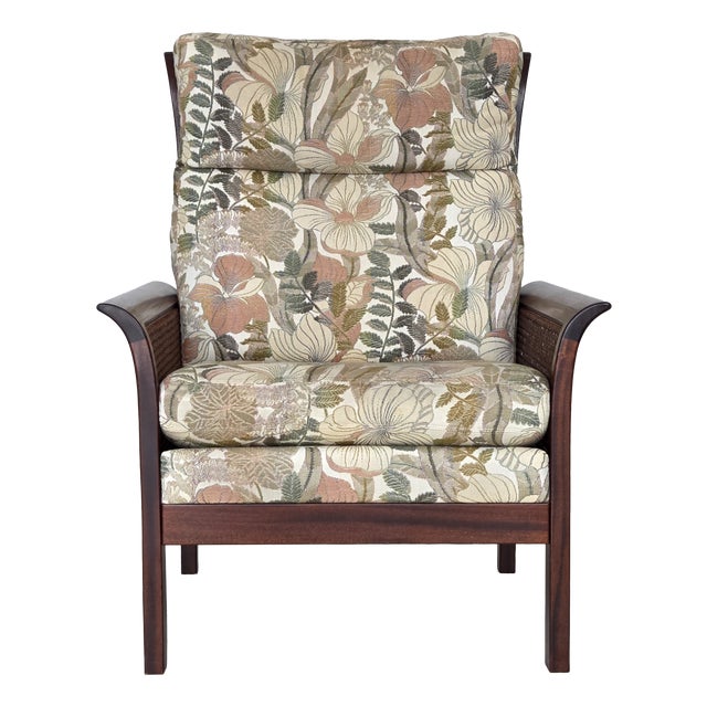 Swedish Highback Armchair by Arne Norell for Arne Norell AB, 1970s For Sale