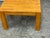 Wood Modernist Butcher-Block Oak Side Table, Vintage For Sale - Image 7 of 12