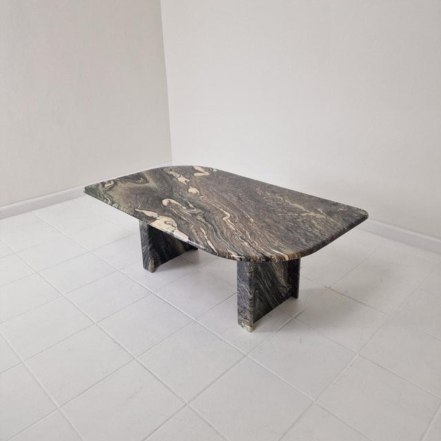 Mid-Century Modern Italian Marble Coffee Table, 1980s For Sale - Image 3 of 14