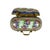 Blue Limoges France Porcelain Suitcase Trinket Box | Hand Painted Floral Carpet Bag | Valise | Purse | Footed For Sale - Image 8 of 13
