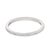 Contemporary Contemporary Diamond 18k White Gold Half Eternity Band, Size 6.25 For Sale - Image 3 of 4