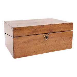 English Walnut 19th Century Lap Desk or Writing Slope, Circa 1870