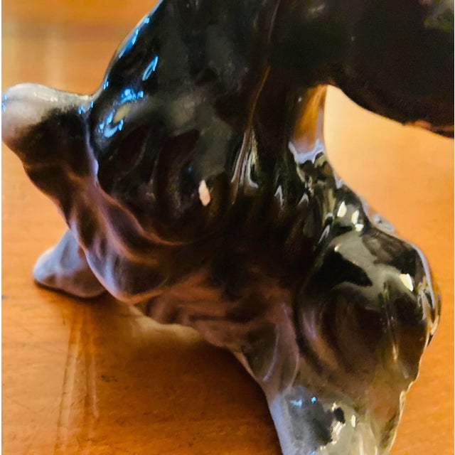 Ceramic 1940s Porcelain Cocker Spaniel Pooch With Raised Paw & Pink Tongue For Sale - Image 7 of 12