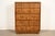 Drexel Heritage Mid-Century Modern Hollywood Regency Campaign Walnut Highboy Dresser, 1970s For Sale - Image 15 of 15