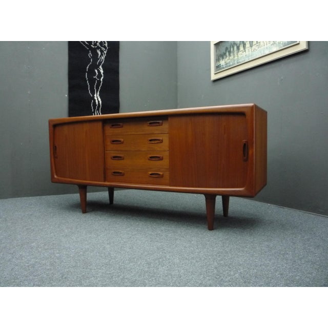 Small Teak Sideboard by HP Hansen, Denmark, 1960s For Sale - Image 14 of 14