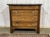 Empire Chest of Drawers in Walnut with Grey St. Anne Marble Top, 19th Century For Sale - Image 17 of 17