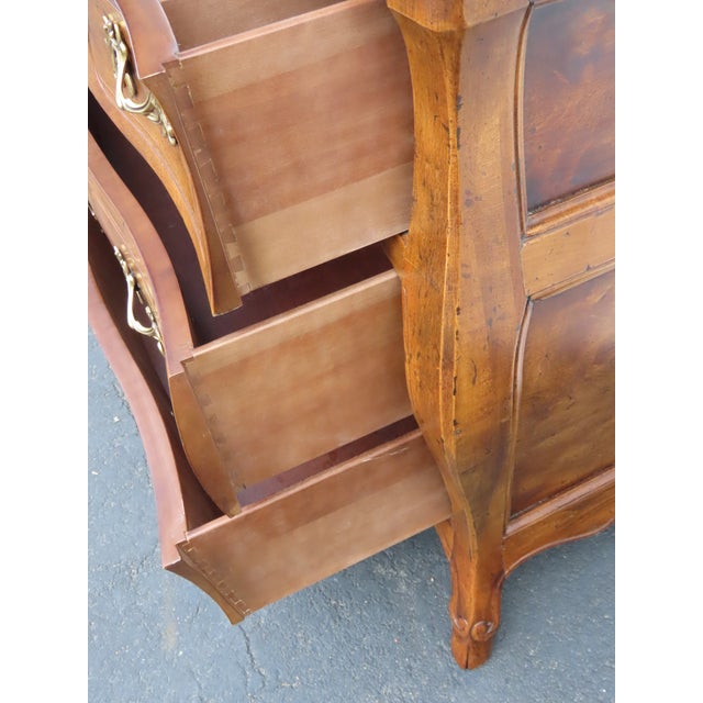 Brown Henredon Villandry Collection French Bombay Serpentine Chest Dresser 6591 For Sale - Image 8 of 16