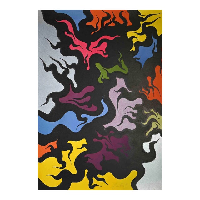 Luigi Boille, Composition, Screen Print, 1971 For Sale