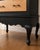 Traditional Vintage Queen Anne Style Black & Natural Maple High Chest / Tallboy Dresser – 4 Drawers For Sale - Image 3 of 3