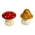 1940s Vintage Boho Chic Hollywood Regency Mushroom Salt & Pepper Shakers - A Pair For Sale