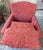 Red Late 20th Century Jessica Charles Swivel Rocker Armchair Club Chair - Damask For Sale - Image 8 of 13