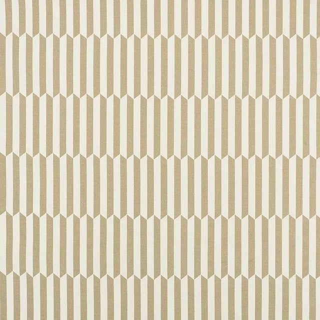 Sample - Schumacher Maxwell Fabric in Natural For Sale