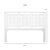 Modern Finn Platform Bed King - White For Sale - Image 3 of 12
