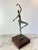 Vintage Abstract Bronze Ballerina Sculpture on Wood Base — Mid-Century Modern Figurative Art For Sale - Image 4 of 10