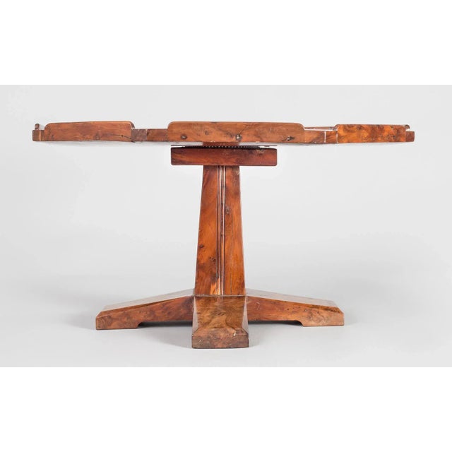 English Arts & Crafts Yew Wood Lazy Susan For Sale In Boston - Image 6 of 11