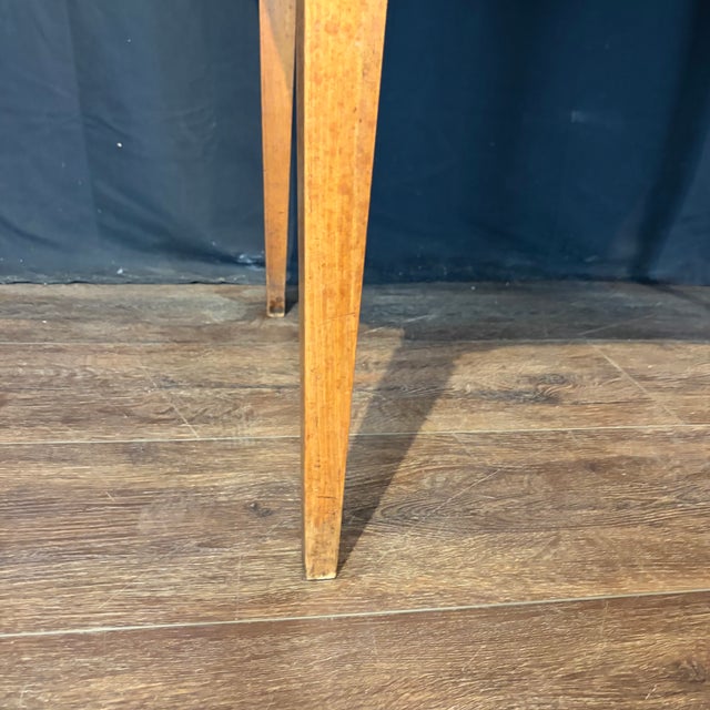 Antique French Neoclassical Fruitwood Side Table or Desk With Drawer For Sale - Image 9 of 12