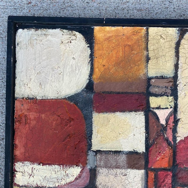 1960s Mid Century Paul Chelko Abstract Painting For Sale - Image 5 of 7