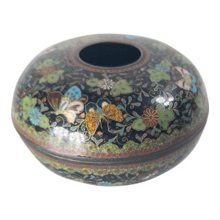 19th Century Japanese Meiji Period Cloisonne Enamel Potpourri or Censer Dish For Sale
