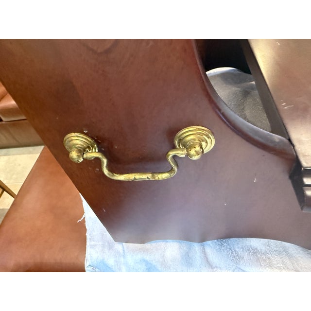 Late 20th Century Georgian Style Bed Step Mahogany Finish For Sale - Image 5 of 12