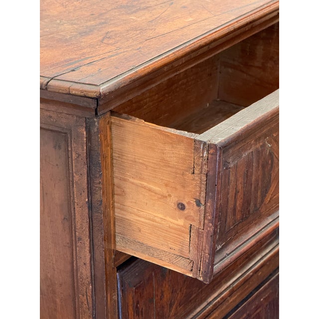 Brown 18th Century Italian Inlaid Commode For Sale - Image 8 of 12
