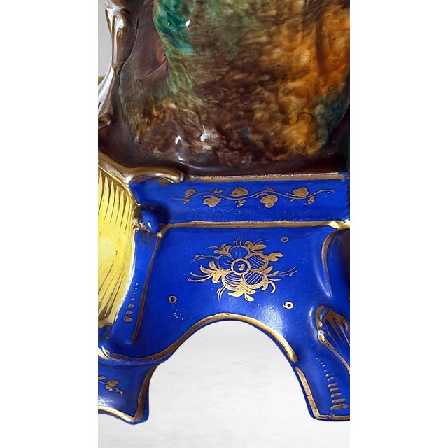 Mid 19th Century Napoléon III Style French Polychrome Porcelain Figurine by Porcelaine De Paris For Sale - Image 9 of 18