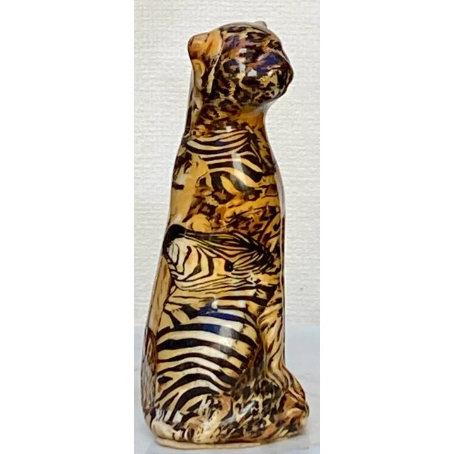 Cream 1980s Cheetah Figurine La Vie African Safari For Sale - Image 8 of 8