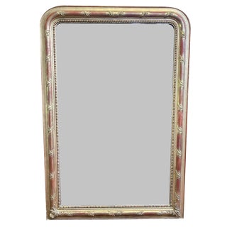 Louis Philippe Mirror in Gold Leaf For Sale