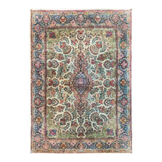 Early 20th Century Persian Kirman Rug For Sale
