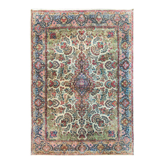 Early 20th Century Persian Kirman Rug For Sale