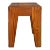 Natural Raw Blocky Wood Rough Pattern Bold Square Stool Table Bench For Sale