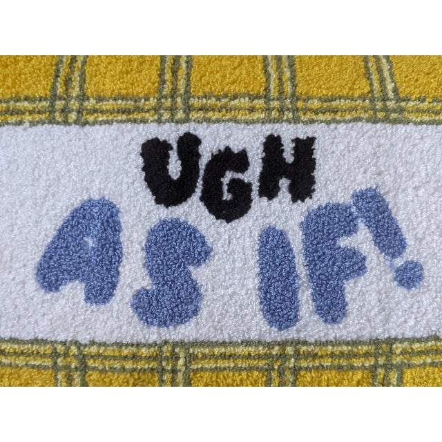 Clueless "Ugh as If" Cher Decorative Hook Pillow For Sale - Image 9 of 9