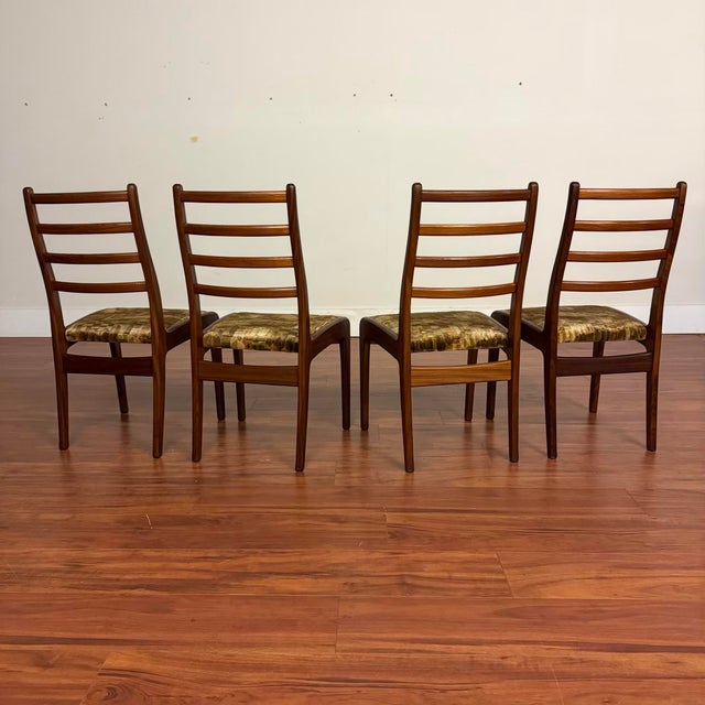 G-Plan Furniture G-Plan Vintage Ladderback Dining Chairs Set of 4 For Sale - Image 4 of 12