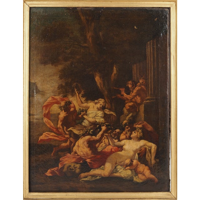 French School Artist, Bacchanales, 18th Century, Oil on Canvas For Sale