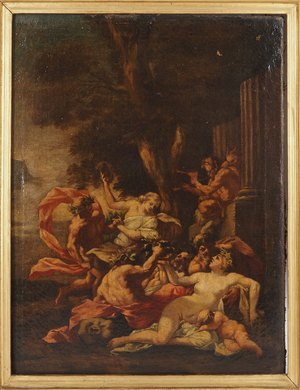 French School Artist, Bacchanales, 18th Century, Oil on Canvas