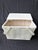 Boho Chic Vintage Painted Splint Wood Picnic Basket For Sale - Image 3 of 15
