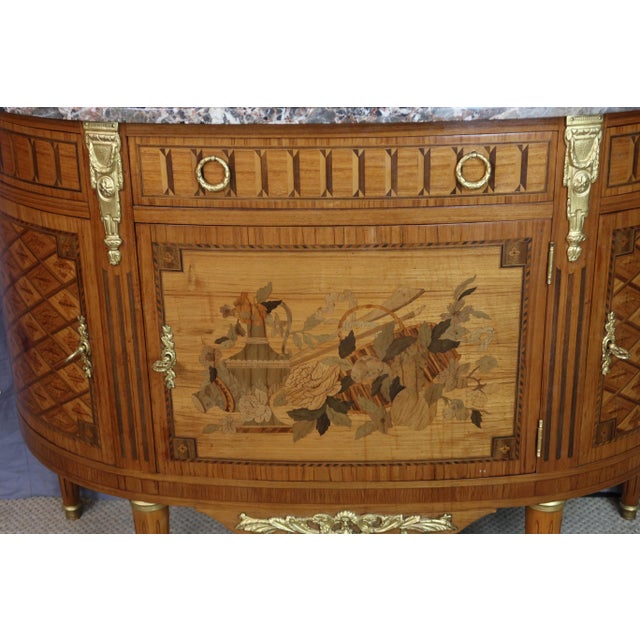 Vintage Half Moon Dresser, 1940s For Sale - Image 4 of 14