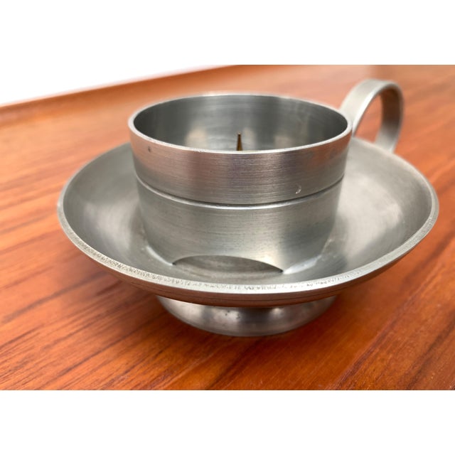 Vintage German Pewter Candleholder from Wall, 1970s For Sale - Image 4 of 17