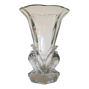 1940s Pressed Glass Dove Vase