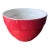 Late 20th Century A. Santos Pottery Made in Portugal Red Mixing Bowl 8" For Sale