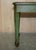 Gold Antique Victorian Chinese Chinoiserie Hand Painted Green Side Table, 1880s For Sale - Image 8 of 16