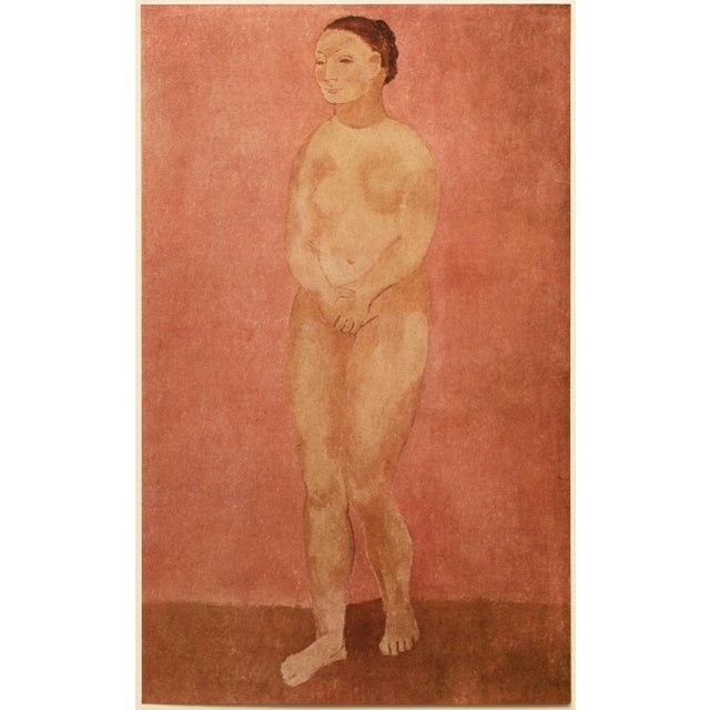 1948 After Pablo Picasso, "Grand Nu Rose" First Edition Period Offset Lithograph For Sale - Image 10 of 10