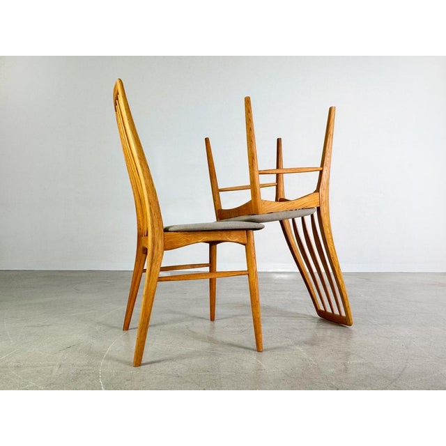 Wood Mid-Century Side Chairs by Niels Koefoed for Koefoeds Hornslet, Set of 2 For Sale - Image 7 of 10
