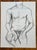 Barbara Beck Figurative Nude Charcoal Sketch on Paper 1970s For Sale - Image 4 of 4