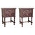 20th Century Pair of Spanish Nightstands with Two Drawers and Iron Hardware For Sale - Image 15 of 18