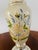 Large 1820 blown glass painted Victorian vase Mercury Glass.