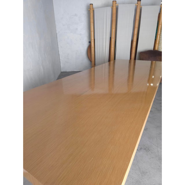 Brown Ht Dining Table by Claudio Silvestrin for Poltrona Frau For Sale - Image 8 of 9