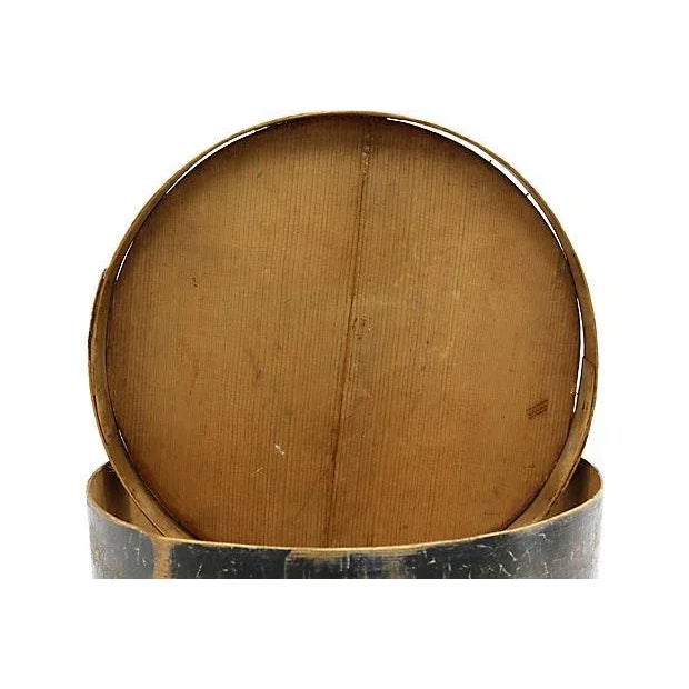 Early 19th-C. Hand-Painted Americana Wedding Box For Sale - Image 4 of 7