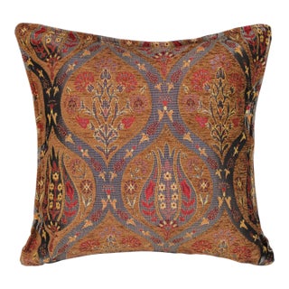 Shabby Chic Ikat Tulip Pillow For Sale