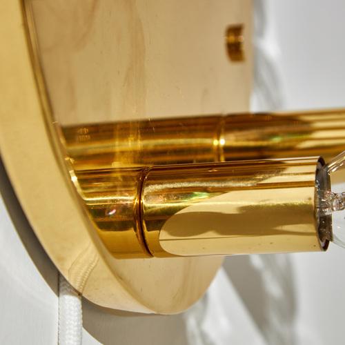 Brass Wall Lamp from Sölken Leuchten, 1970s For Sale - Image 10 of 13