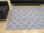 2010s 5x8 Blue Flat Weave Wool Stepped Diamond Lattice Geometric Modern Carpet Rug For Sale - Image 5 of 6